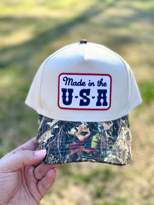 Made In the USA Camo Trucker Hat