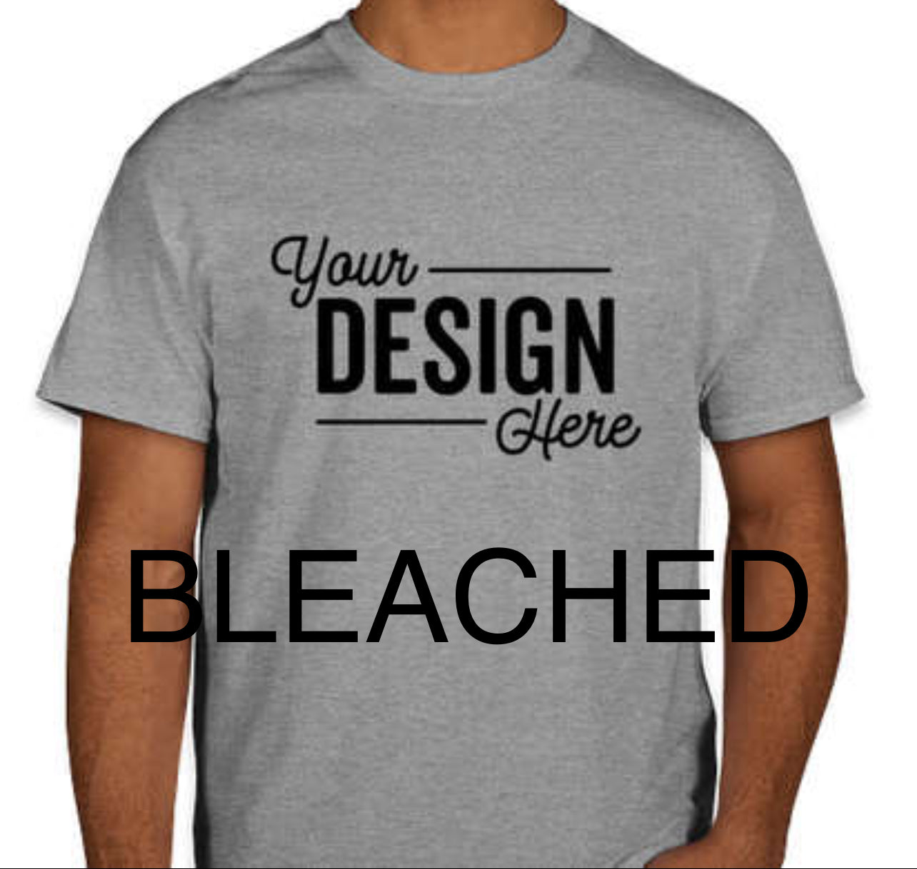 Custom Bleached Short Sleeve Tshirt